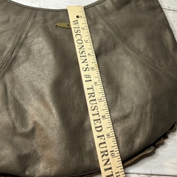 NWOT Lucky Brand Leather Boho Shoulder Handbag - Picture 7 of 8